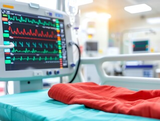 Hospital recovery scene for post-operative care